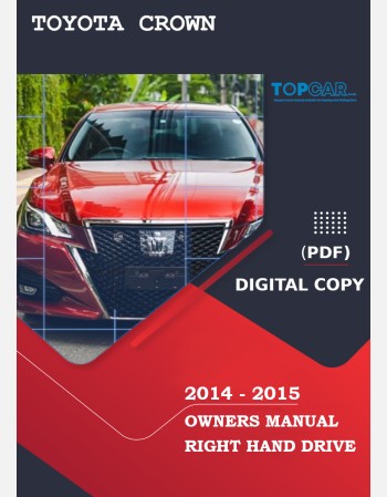 toyota crown hybrid 2014-2015 owners manual